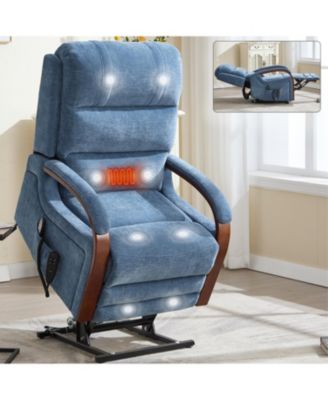 Chenille Lift Recliner w/ Heat & Massage