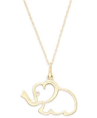 macys elephant necklace