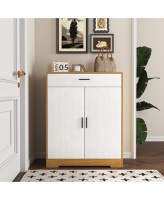 4 Tier Shoe Cabinet with Drawer 4 Layer Storage