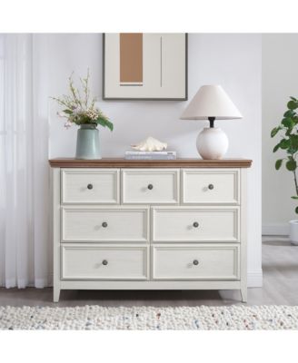 7-Drawer Wood Dresser with Anti-Tipping Device