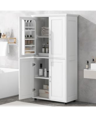 High-Quality MDF Bathroom Cabinet with Adjustable Shelves