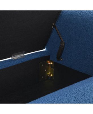 Teddy Bed End Bench with Arms & Storage