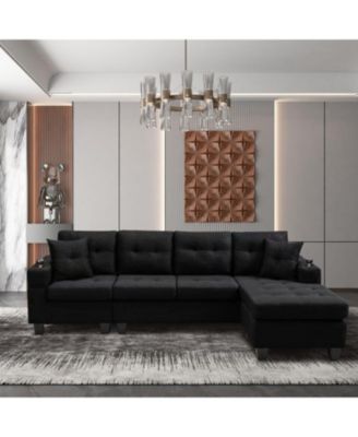 Streamdale Convertible Corner Sectional Sofa with Storage