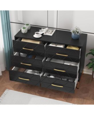 6-Drawer Dresser for Bedroom & Closet Tall Chest with Soft-Close Glides, Anti-Tip Kit | 28.7" H Space Saving Storage Organizer 