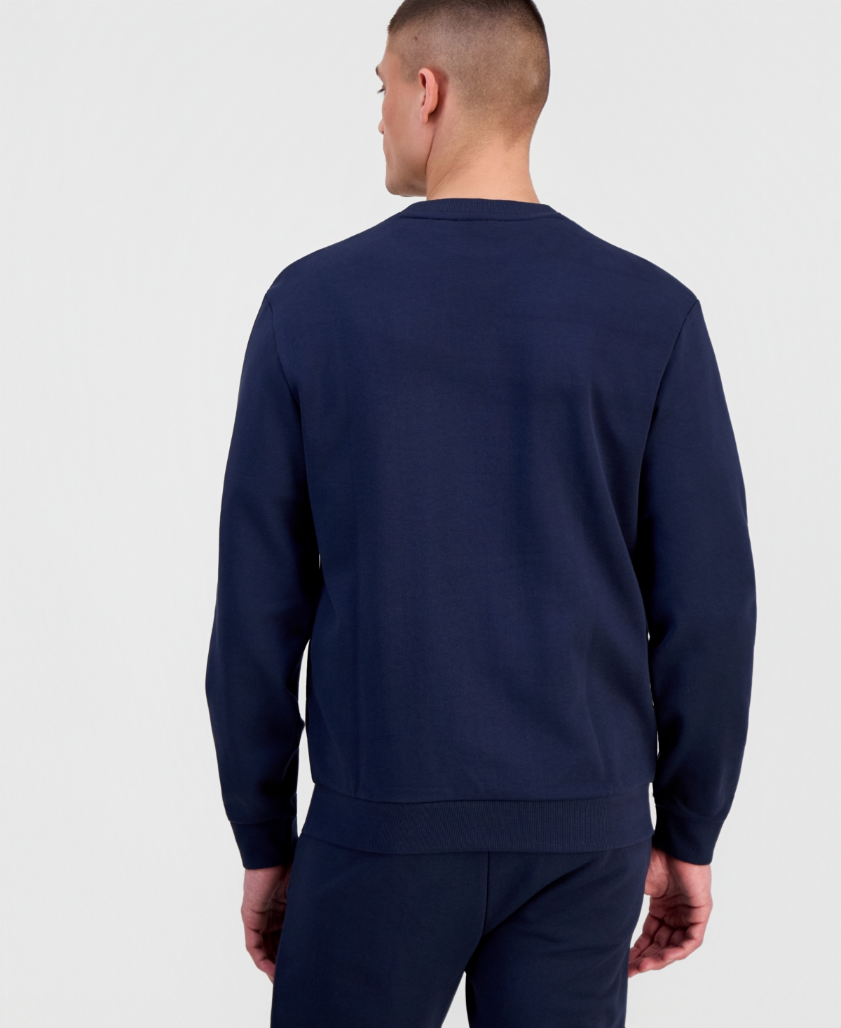 Hugo Boss Men's Cotton Contrast-Logo Long-Sleeve Sweatshirt