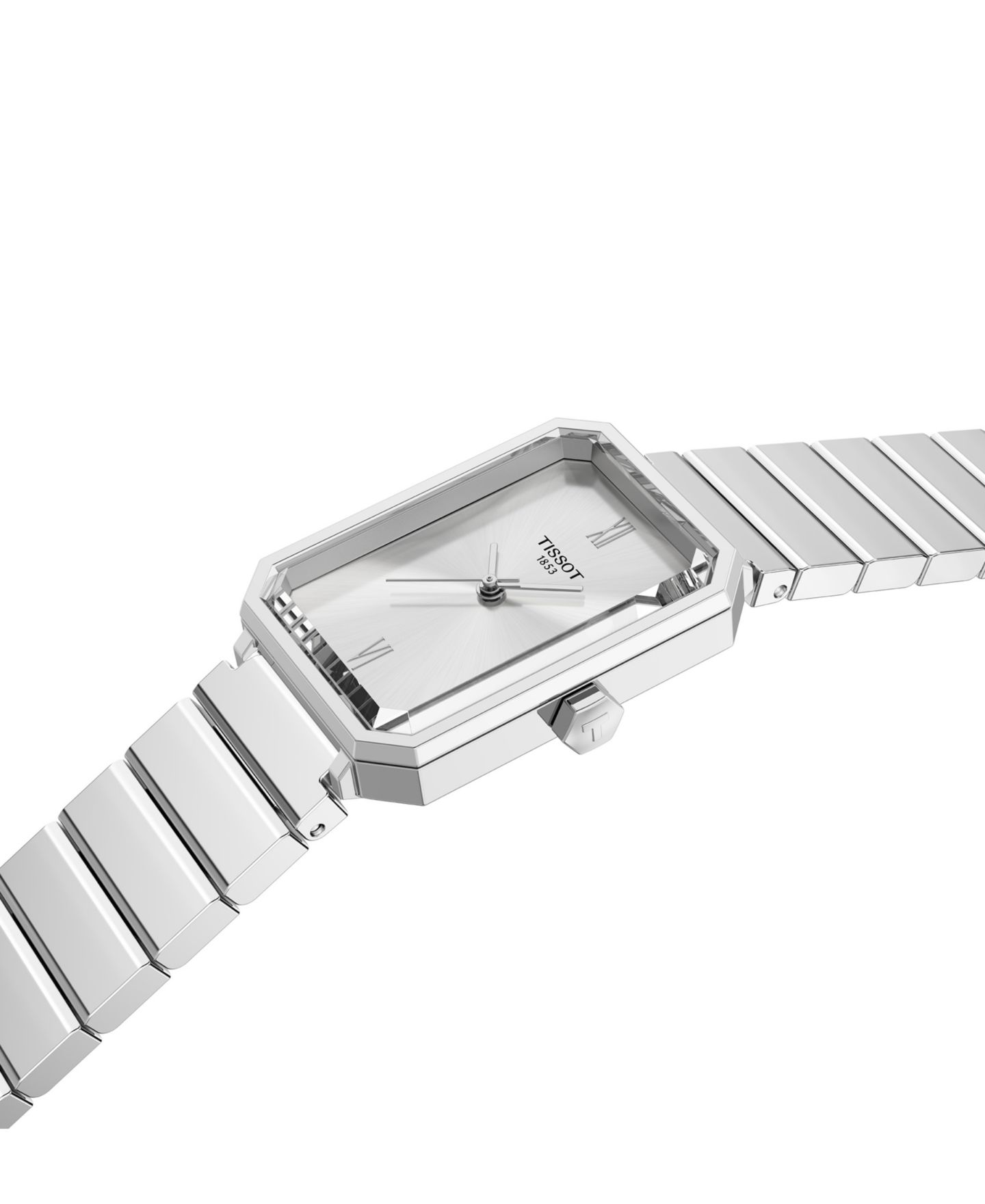 Женские часы Tissot Quartz Silver Stainless Steel Bracelet Watch, 21.80mm — фото 4