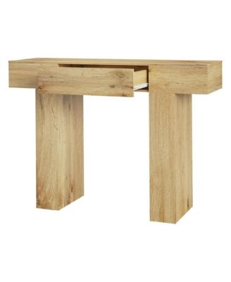 47" Console Table with Drawer – Wooden Industrial Farmhouse Sofa Table for Entryway, Hallway, or Behind Couch