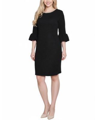 macys womens black dress Women's Long Sleeve Little Black Dresses