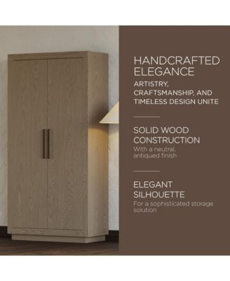 Uma Contemporary Wooden Cabinet in Refined Grey Finish