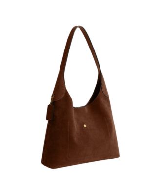 Brooklyn Medium Suede Shoulder Bag 34