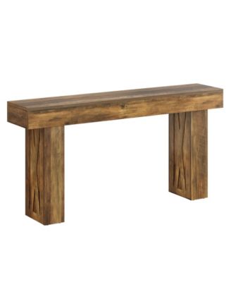 63-Inch Narrow Console Table, Modern Sofa Table for Hallway