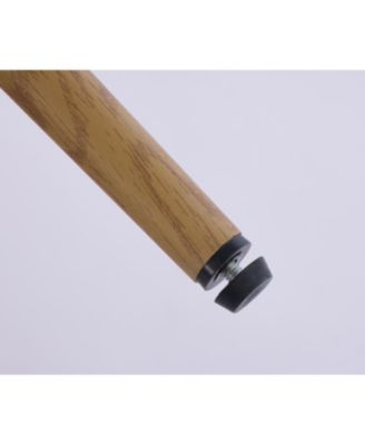 White teddy velvet dining chair with metal frame and wood grain finish