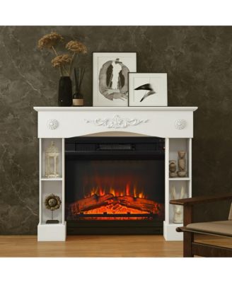 Baroque Fireplace Mantel, Fireplace Surround with Leg,