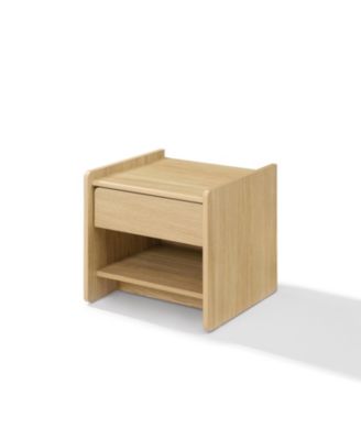 Hazel Oak Manufactured Wood 1-Drawer 1-Shelf 15.5" H End Table and Nightstand