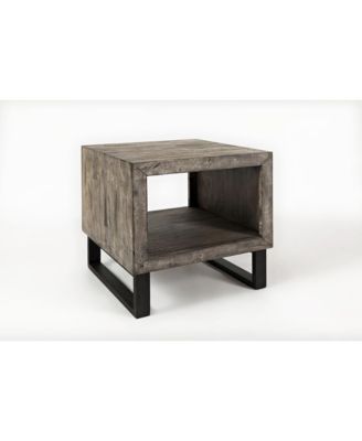 Mulholland Drive Modern Distressed Solid Wood End Table