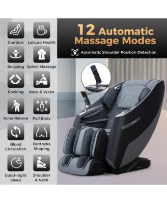 Zero Gravity SL Track Full Body Massage Chair with Waist Heating & Airbag Massage