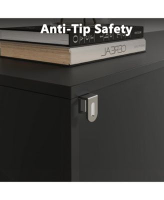 63" Sideboard Cabinet with 4 Doors, Modern Buffet Storage Cabinet for Dining Room, Living Room, Office