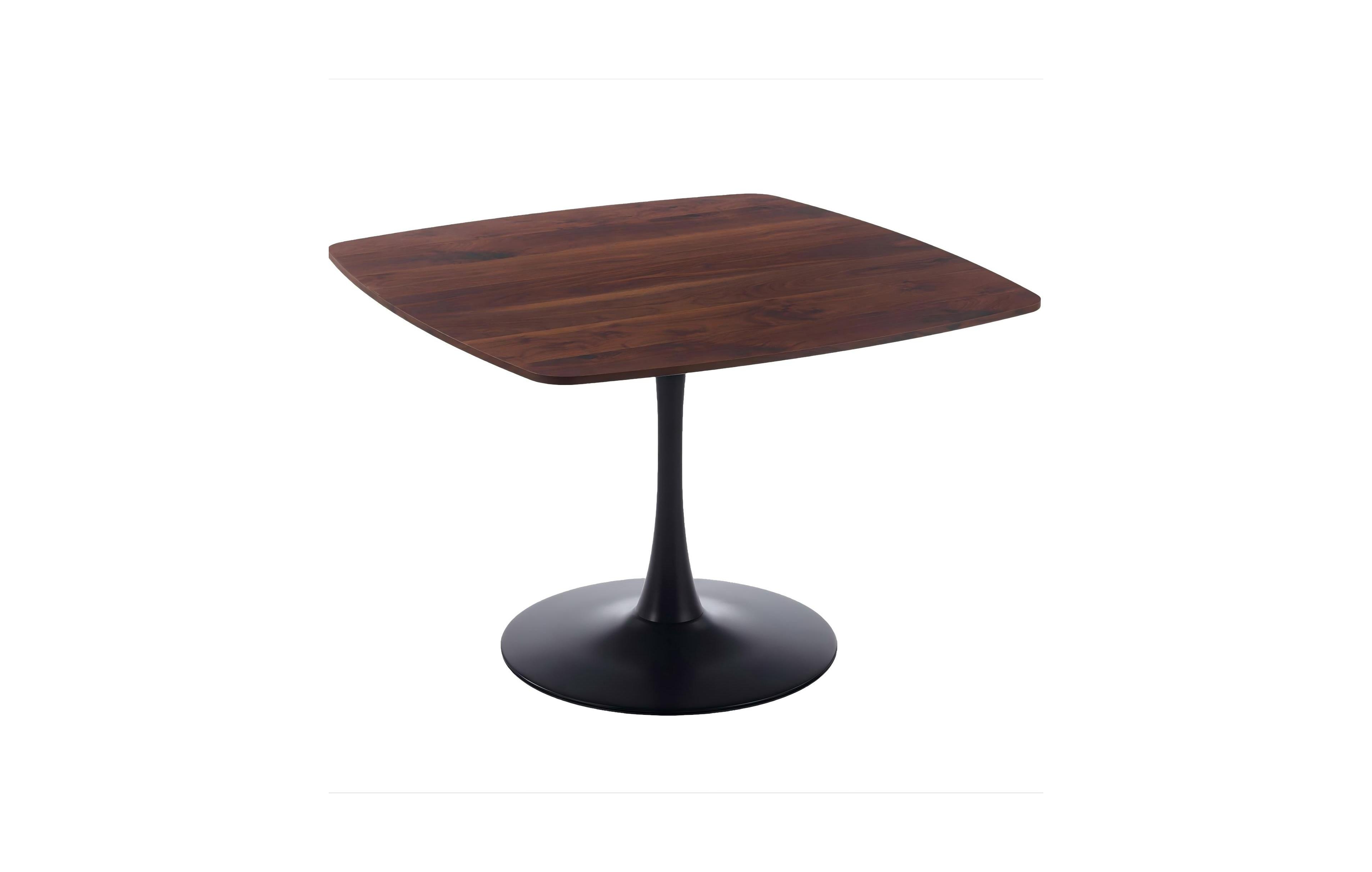 Boyel Living 42 Inch Square Dining Table for 4-6 Person, Modern Table with Sturdy Metal Pedestal Base