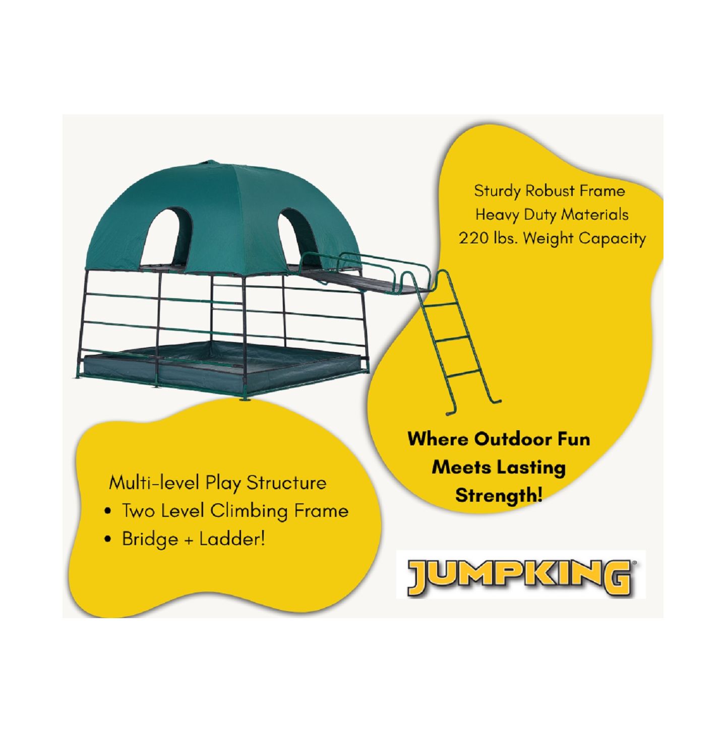 Детская игрушка JumpKing Climbing Den & Bridge Attachment, цвет: Чёрный — фото 2
