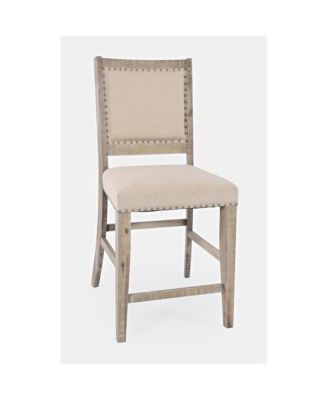 Fairview Transitional Upholstered Counter Stool (Set of 2)