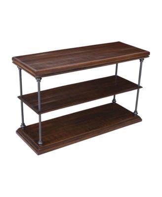 Larson Modern Industrial 48" Solid Wood Sofa Table with Storage