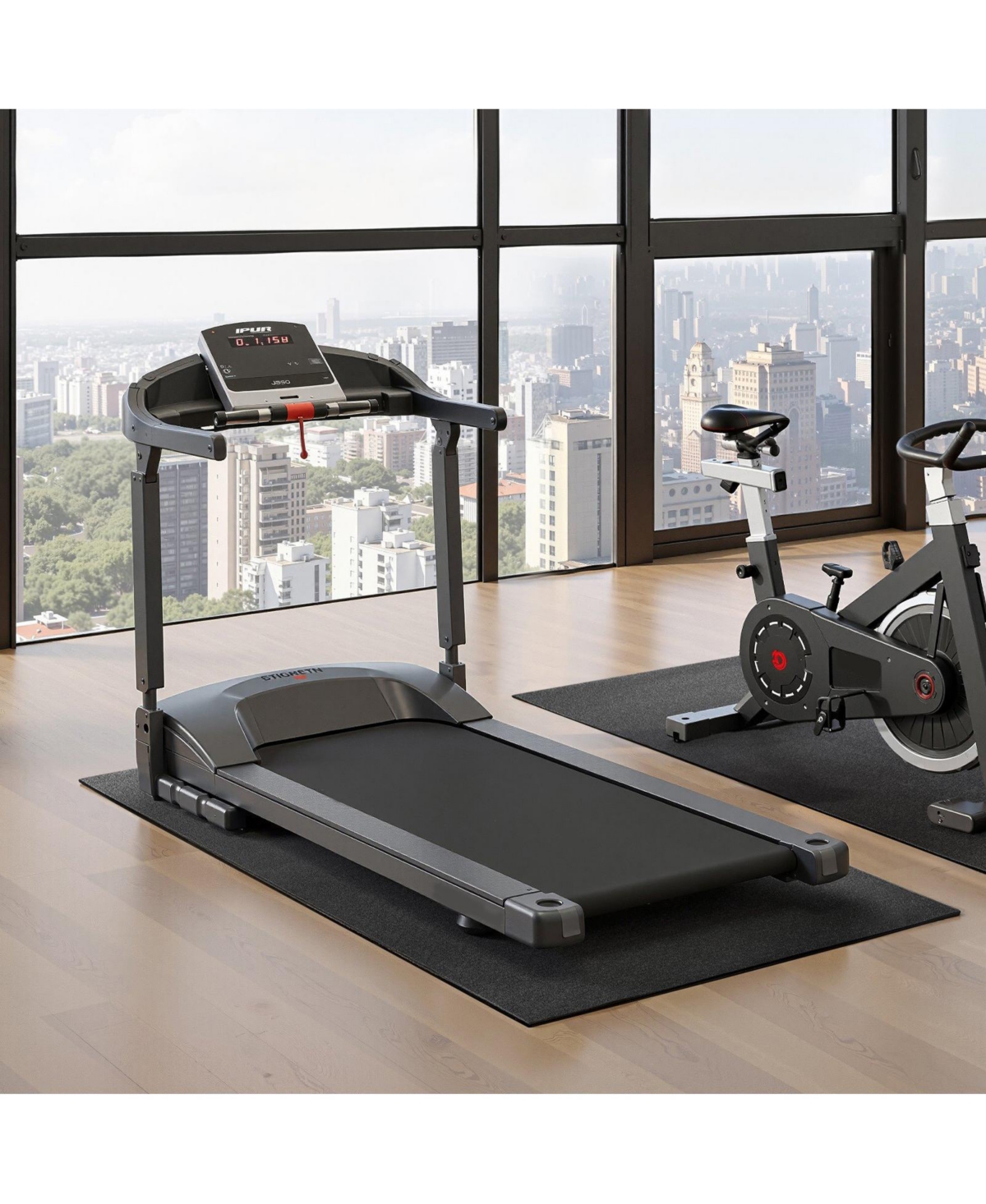 Sugfit Treadmill Mat 30"x60" 1/4" Thick Pvc Exercise Equipment Floor Protector