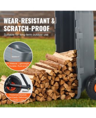 SUGFIT Poly Garden Cart with 600 lbs Capacity & Steel Reinforcement