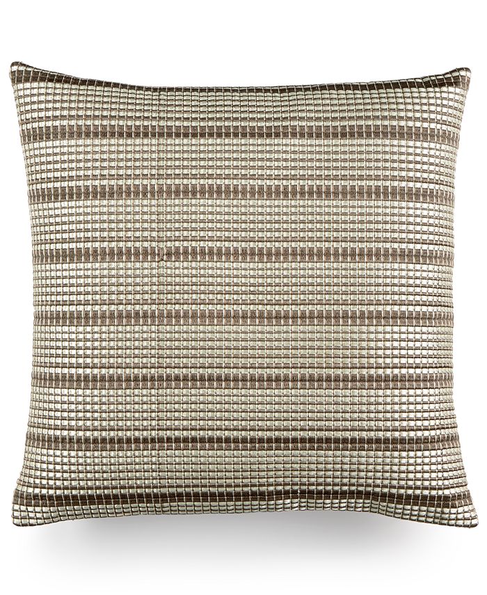 Hotel Collection CLOSEOUT! Modern Geo Stripe 18" Square Decorative