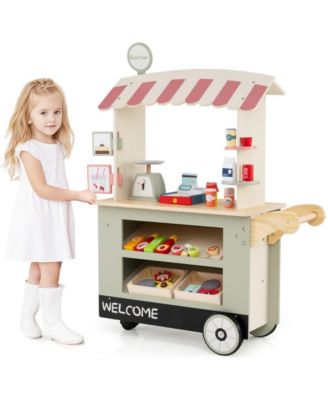 Kids Toy Cart Playset with POS Machine and Scale