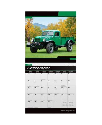 Classic Dodge Pickups 2026 Monthly Wall Calendar, 12" x 24", Hanging, Foil-Stamped Cover, Plastic-Free