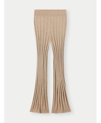 Women's Textured Knit Cashmere Pants