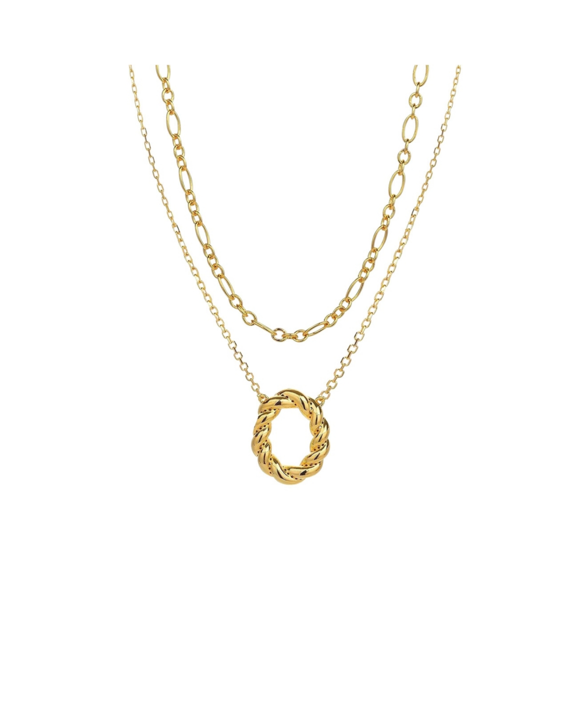 Bearfruit Jewelry 18K Gold Plated Sterling Silver Luxe Necklace Layers Set Holiday Gift Idea