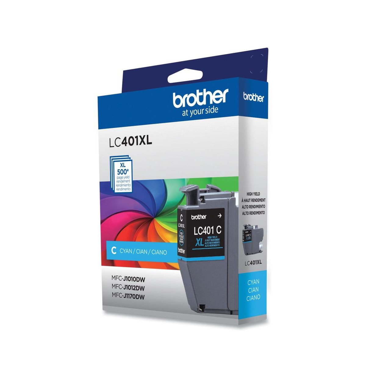 Brother LC401XLCS 500 Page-Yield High-Yield Ink - Cyan
