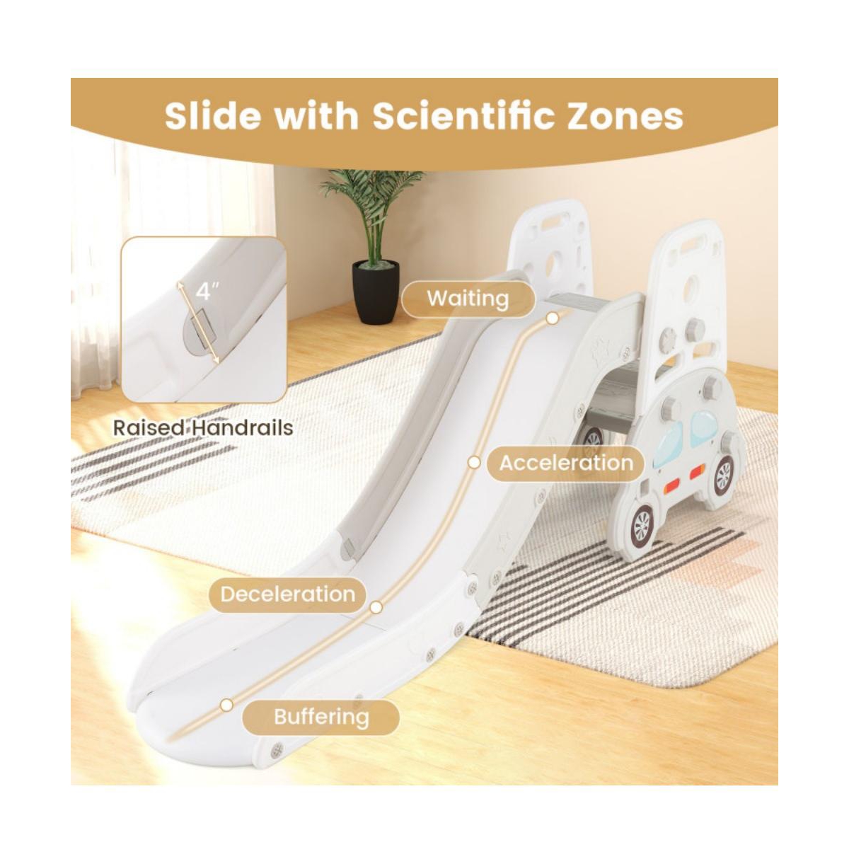 Hongge 5 1 Convertible Toddler Slide and Art Easel Set