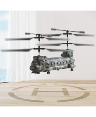 RC Helicopter 2.4GHz Military 3.5-Channel with LED Lights