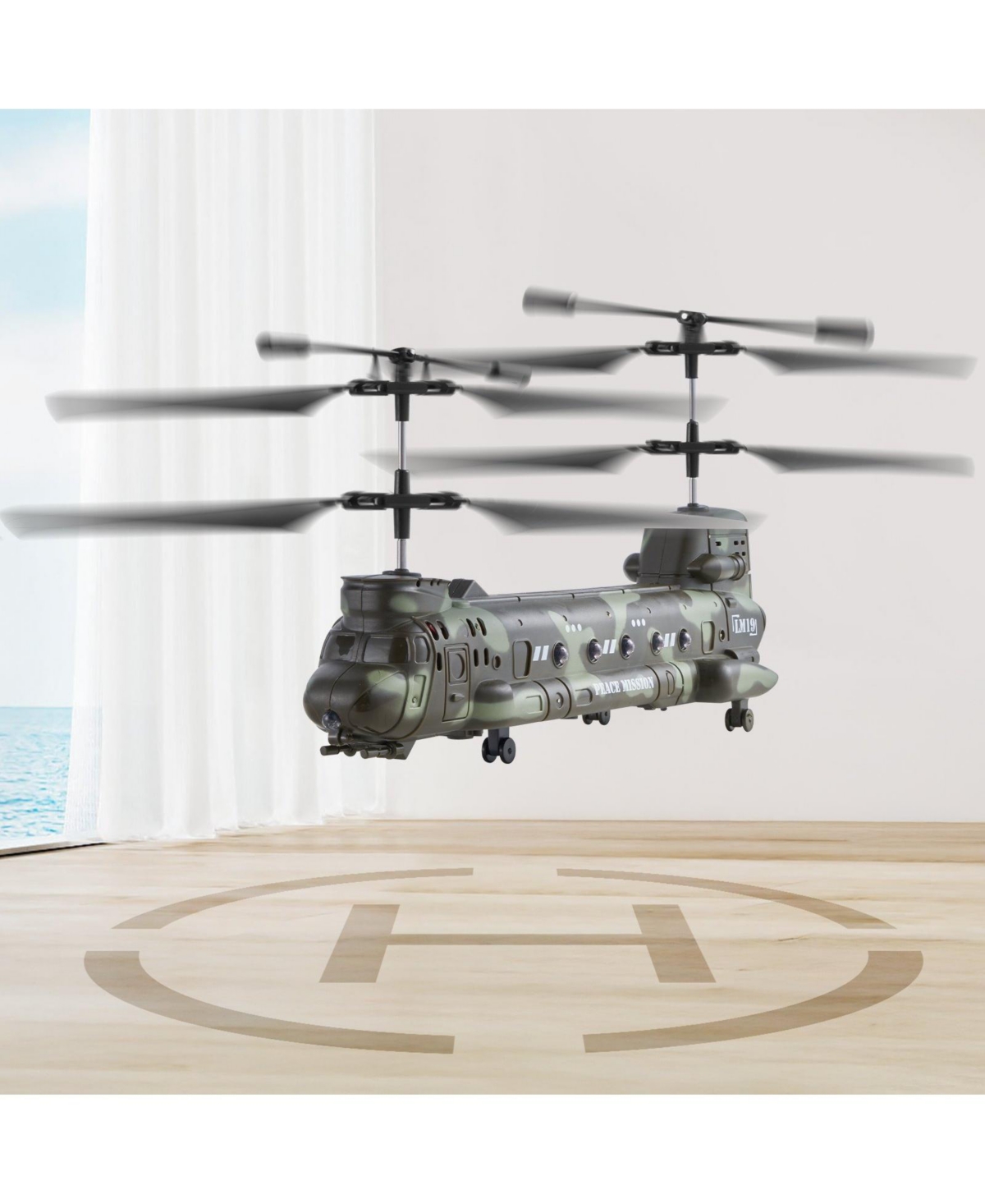 Hongge Rc Helicopter 2.4GHz Military 3.5-Channel with Led Lights