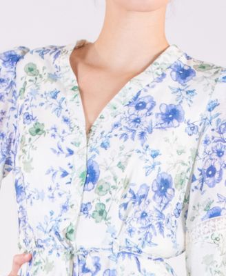 Women's Floral Button-Front Dress