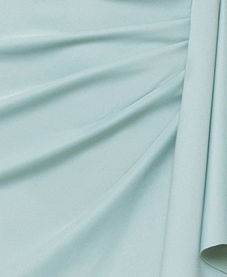 Petite One-Shoulder Side Ruching Gown