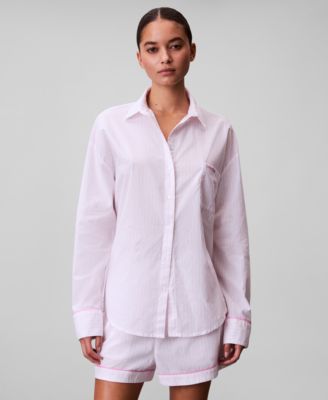 Women's Poplin Mid-Rise Shorts