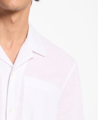 Men's Dobby Camp-Collar Shirt
