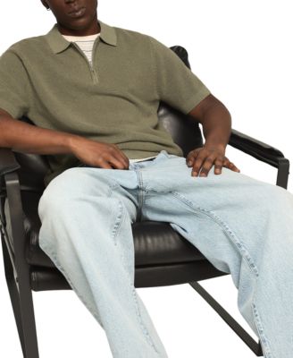 Men's Quarter-Zip Polo Sweater