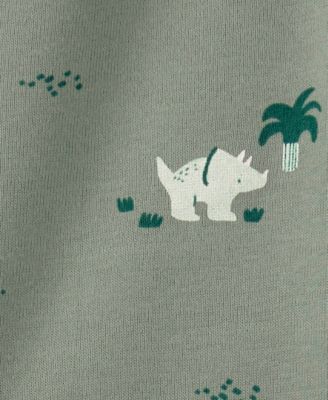 Baby Boys' Dinosaur Print Bodysuits and Pants, 3-Piece Set