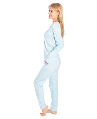 Women's Organic Cotton Jersey Two Piece Long Sleeve Pajama Set