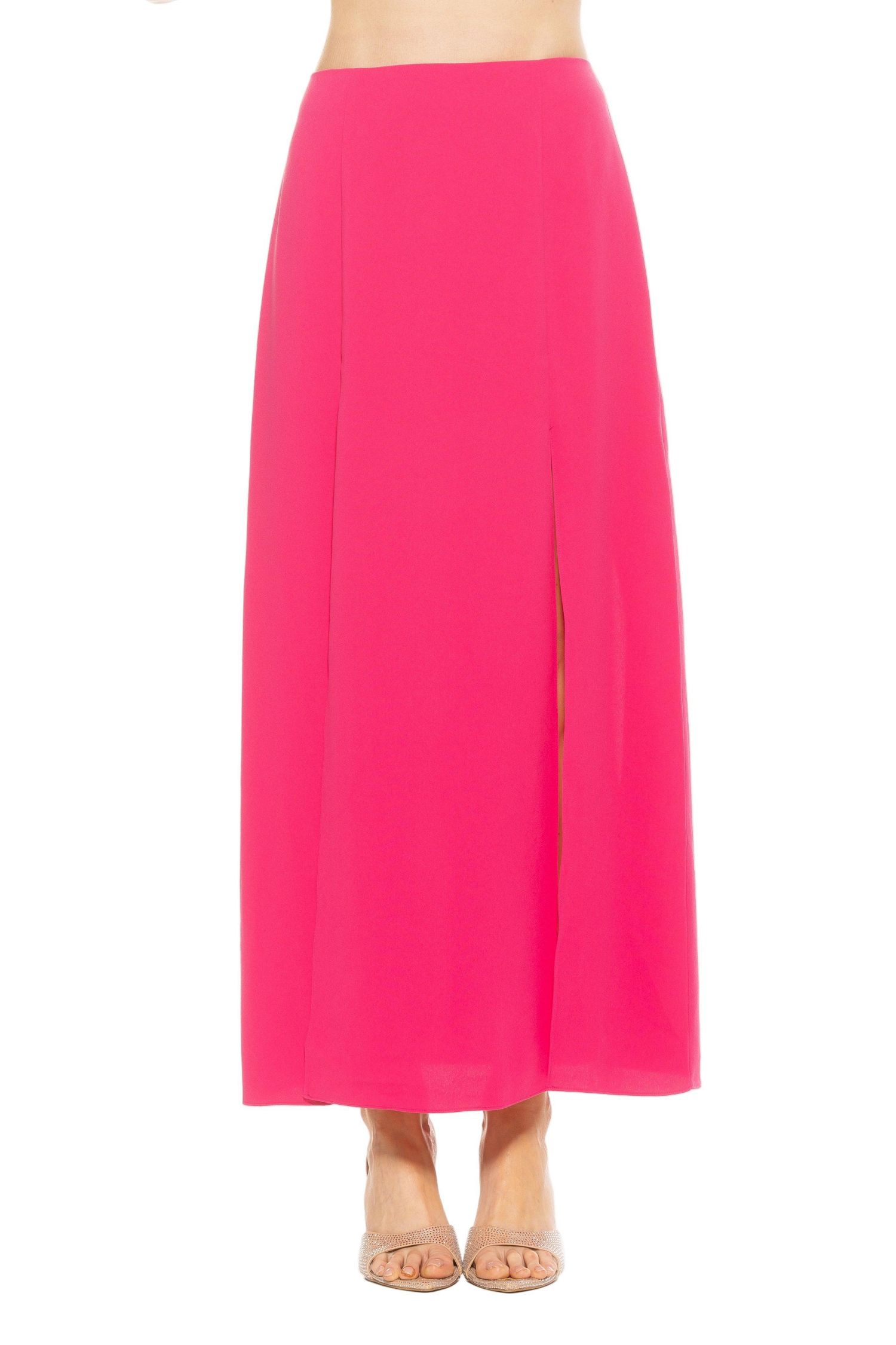 Women's Sansa Maxi Skirt With Front Side Slit Detail