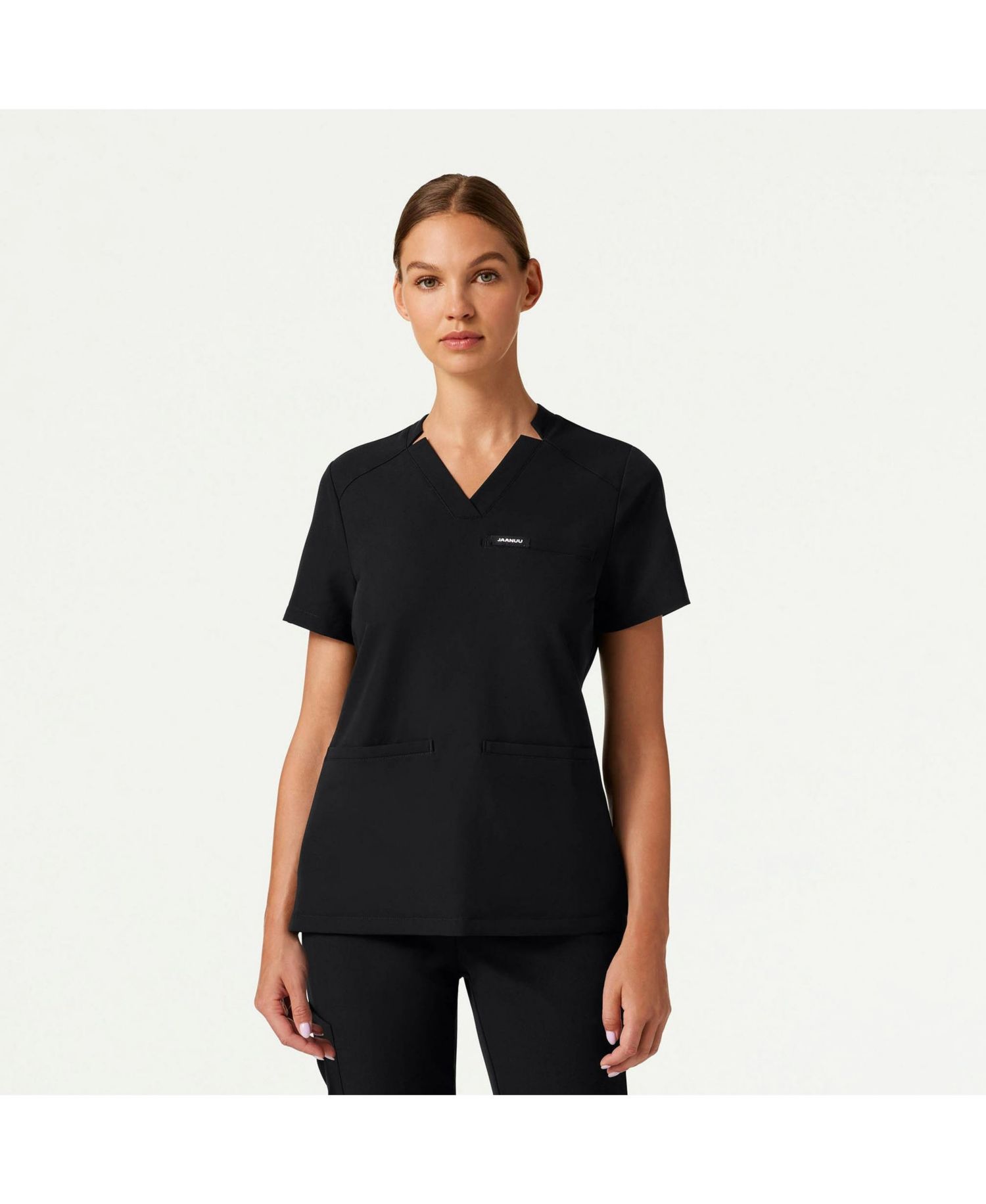 Women's Helia 3-Pocket Slim Notched V-Neck Scrub Top