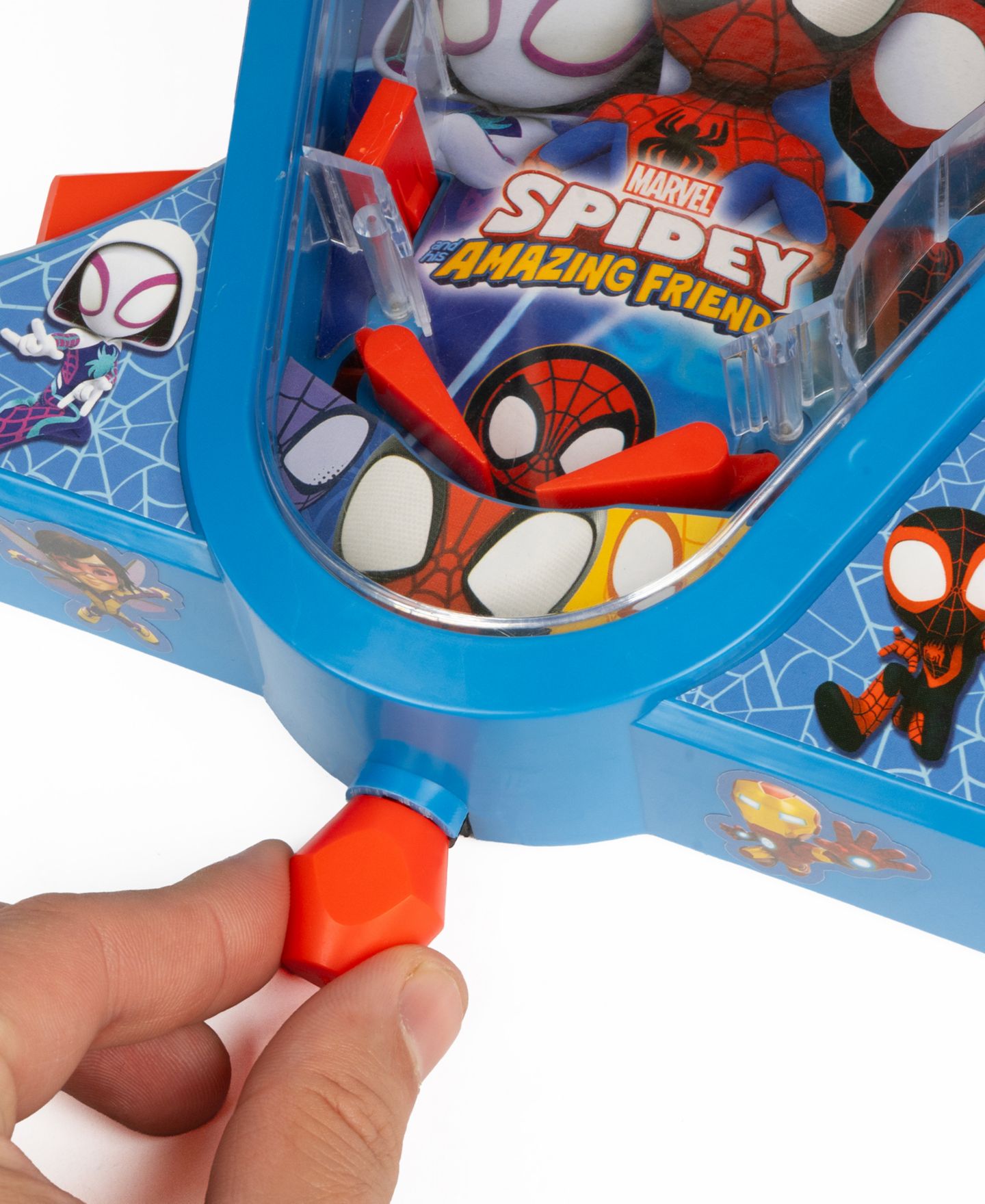 Детская игрушка World Tech Toys Spidey and His Amazing Friends Mini Tabletop Pinball Game, Ages 4+ — фото 2