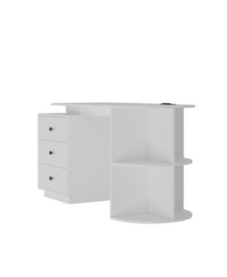 Streamdale Modern Expandable Home Office Desk with Storage & Hutch