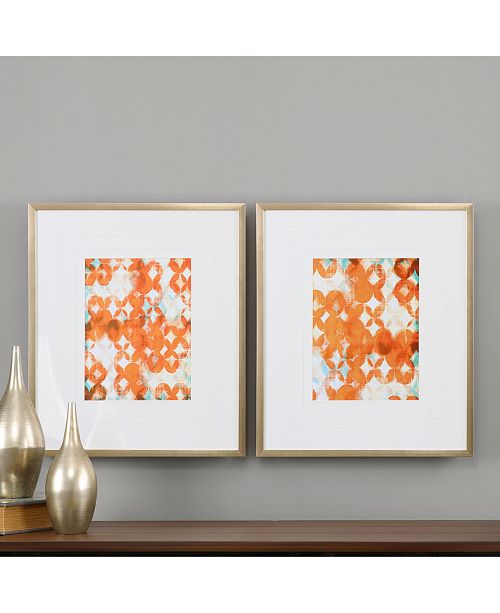 Uttermost 2Pc. Graphic Framed Wall Art & Reviews Wall Art Macy's