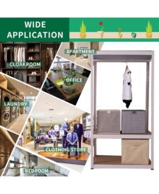 Streamdale Heavy Duty Clothing Rack with Adjustable Shelves