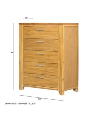 Streamdale 35.4x17.3x44" 5-Drawer Dresser
